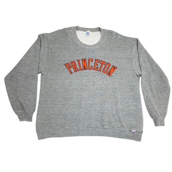 Vintage Princeton Sweatshirt Grey Xl 